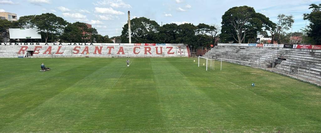 Así luce el estadio de Real Santa Cruz Así luce el estadio de Real Santa Cruz