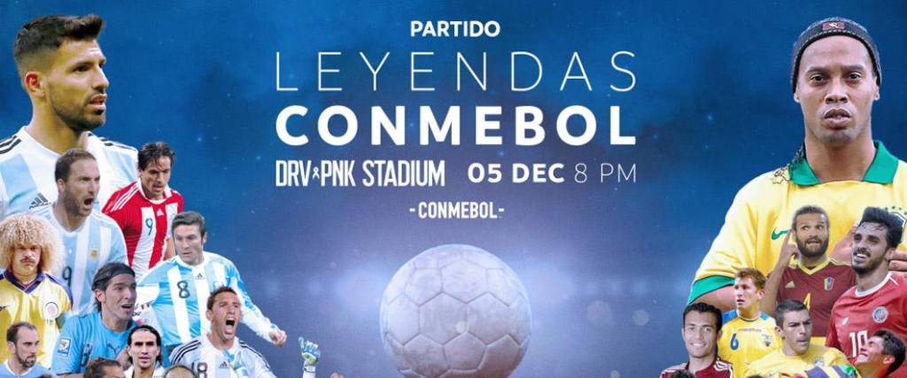 Del partido participarán exjugadores como Ronaldinho, Sergio Agüero, el ‘Matador’ Salas, entre otros. Del partido participarán exjugadores como Ronaldinho, Sergio Agüero, el ‘Matador’ Salas, entre otros.