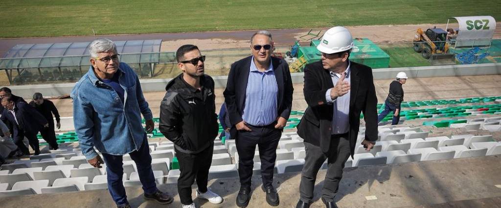 El presidente de la FBF visitó el Tahuichi durante la semana para inspeccionar las obras de remodelación. El presidente de la FBF visitó el Tahuichi durante la semana para inspeccionar las obras de remodelación.