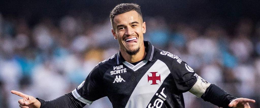 El mediocampista Philippe Coutinho marcó dos goles en el triunfo del Vasco ante el Santos de Neymar. El mediocampista Philippe Coutinho marcó dos goles en el triunfo del Vasco ante el Santos de Neymar.