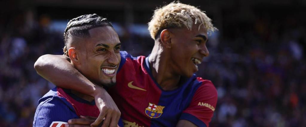 Raphinha marcó dos goles para la victoria del conjunto azulgrana en condición de local ante el Madrid. Raphinha marcó dos goles para la victoria del conjunto azulgrana en condición de local ante el Madrid.