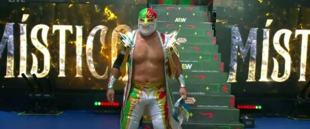 El luchador Místico ingresó a la Arena México con el tema ‘Me Muero’ de La Quinta Estación. El luchador Místico ingresó a la Arena México con el tema ‘Me Muero’ de La Quinta Estación.