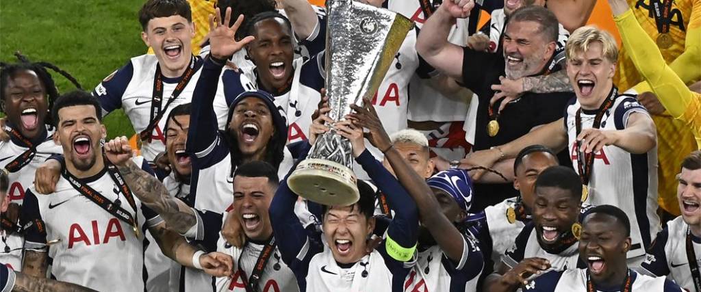 Los ‘Spurs’ lograron el título de la Europa League después de 41 años, siendo la tercera vez que lo ganan. Los ‘Spurs’ lograron el título de la Europa League después de 41 años, siendo la tercera vez que lo ganan.