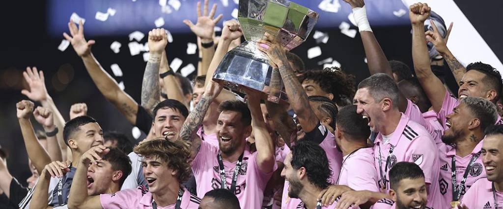 Inter Miami festeja el primer título de su historia Inter Miami festeja el primer título de su historia