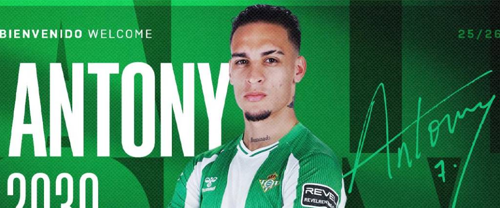 El brasileño Antony dejó el Manchester United para continuar su carrera en el Betis de España. El brasileño Antony dejó el Manchester United para continuar su carrera en el Betis de España.