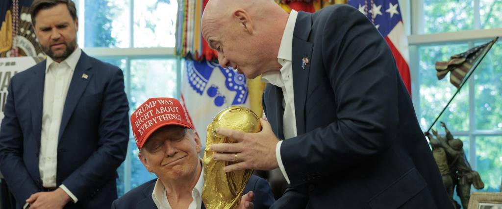 El presidente de la FIFA, Gianni Infantinoy el de Estados Unidos, Donald Trump El presidente de la FIFA, Gianni Infantinoy el de Estados Unidos, Donald Trump