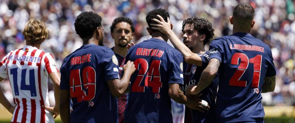 El equipo francés logró una victoria por 4-0 ante el conjunto colchonero en su debut en el Mundial de Clubes. El equipo francés logró una victoria por 4-0 ante el conjunto colchonero en su debut en el Mundial de Clubes.