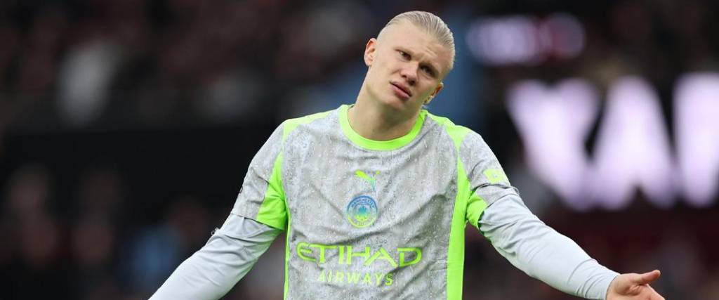 El delantero noruego no pudo marcar en la derrota del Manchester City en condición de visitante. El delantero noruego no pudo marcar en la derrota del Manchester City en condición de visitante.