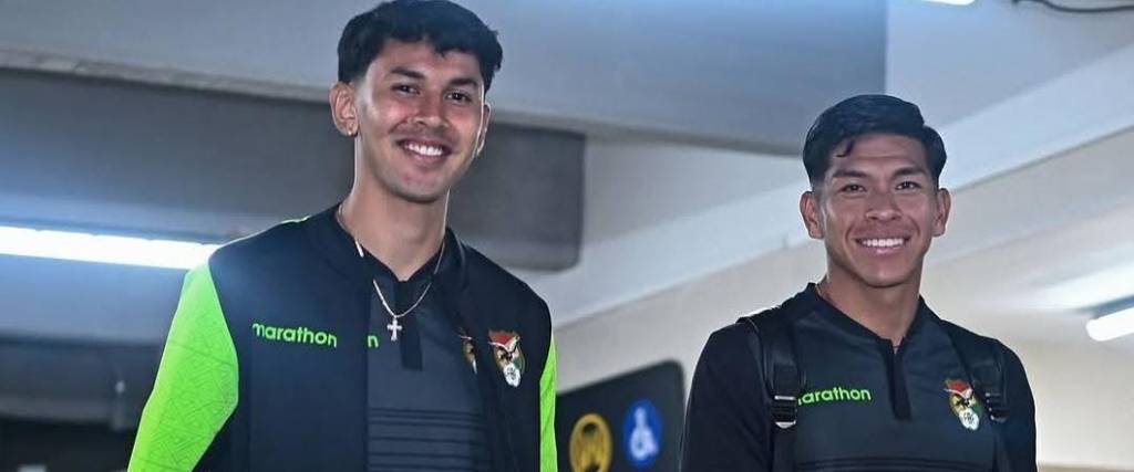 Diego Arroyo y Ervin Vaca al momento de llegar al aeropuerto internacional de Barranquilla. Diego Arroyo y Ervin Vaca al momento de llegar al aeropuerto internacional de Barranquilla.
