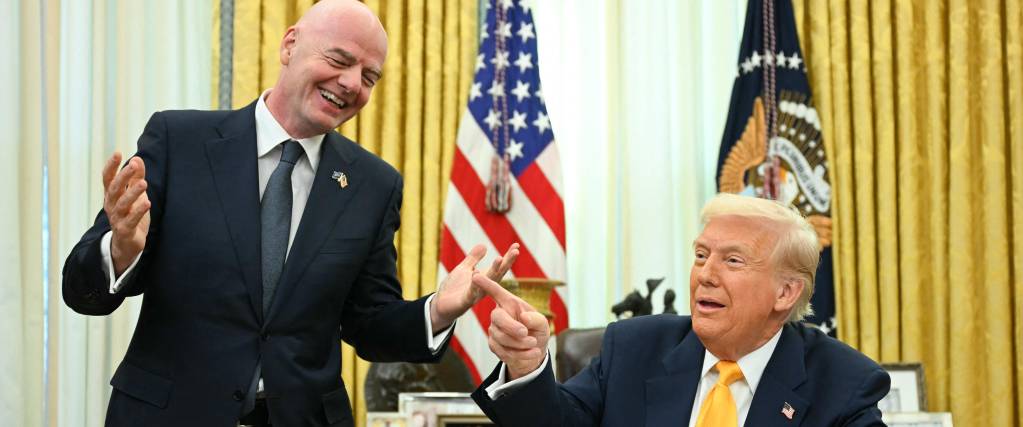 Infantino y Trump a risas en la Casa Blanca Infantino y Trump a risas en la Casa Blanca