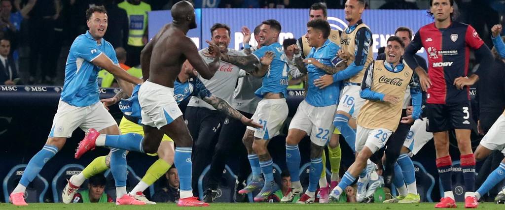 Festejo del campeón. Festejo del campeón.