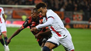 PSG no pasa del empate en su visita a Lorient y pierde a Doué por lesión PSG no pasa del empate en su visita a Lorient y pierde a Doué por lesión