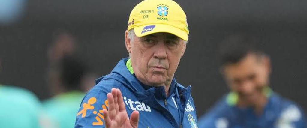 Carlo Ancelotti, entrenador de la selección de Brasil.
