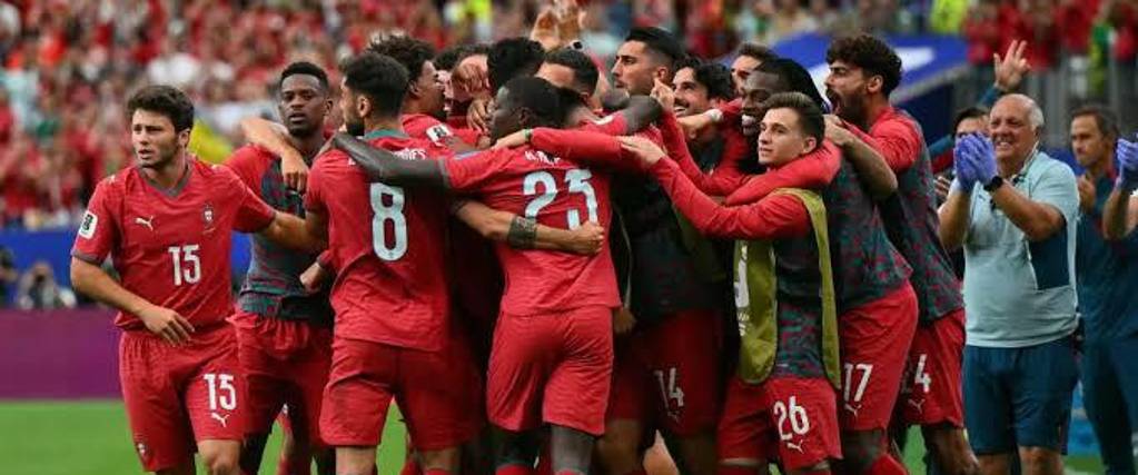 Los jugadores de Portugal celebran uno de los goles en el Mundial 2026.