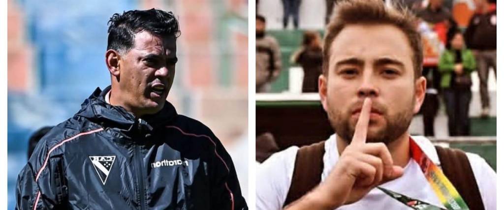 El entrenador de Always Ready, Pablo Godoy (izq.) y Andrés Costa, titular del alteño.
