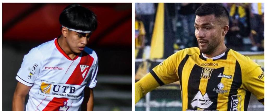 Jesús Maraude, mediocampista de Always Ready (izq.), y Pablo Pedraza, defensor de The Strongest.