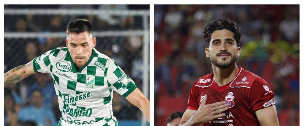 Leonardo Vaca de Oriente Petrolero (izq.) y Pedro de Guabirá.