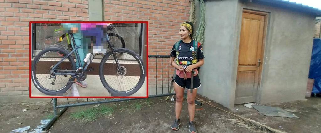 Alejandra Sahonero, atleta cochabambina de triatlón