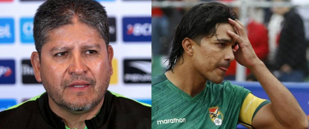 El DT Óscar Villegas y Marcelo Martins 