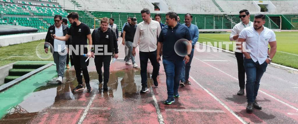 La inspección continuó este lunes al escenario deportivo cruceño