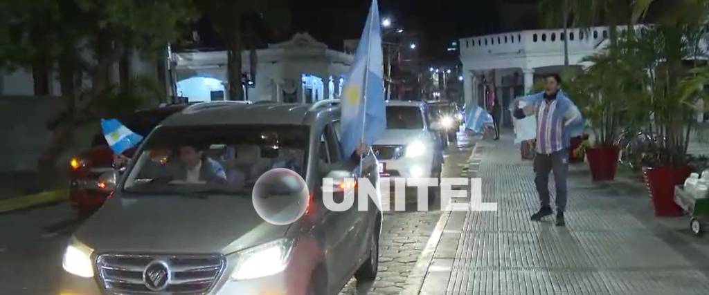 Festejo en el centro cruceño