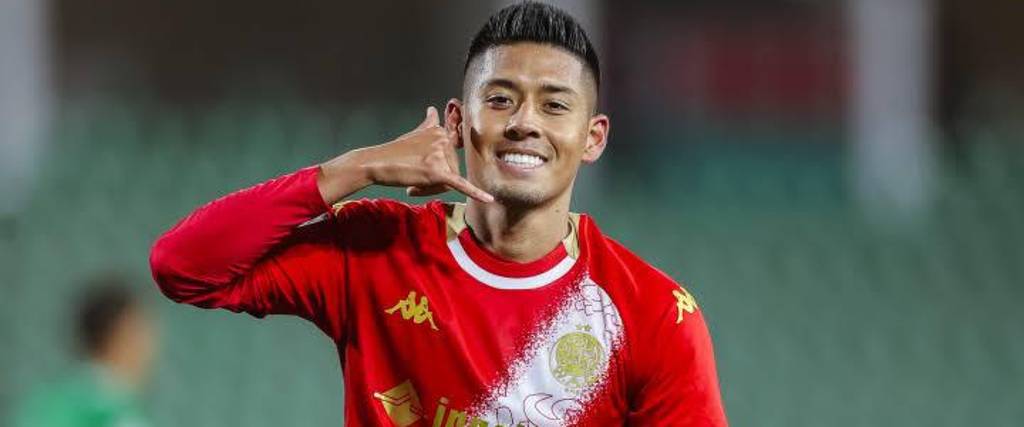 Ramiro Vaca, mediocampista boliviano cuando estaba en el Wydad de Marruecos. 