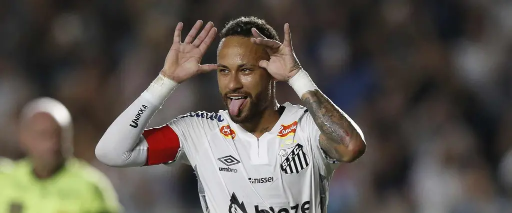 Neymar junto a Bruna en Nueva York. 