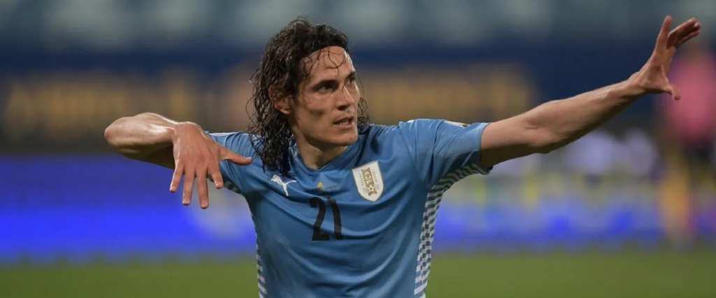 Cavani inició su trayectoria en la selección en febrero de 2008. Desde entonces, marcó 58 goles en 136 partidos