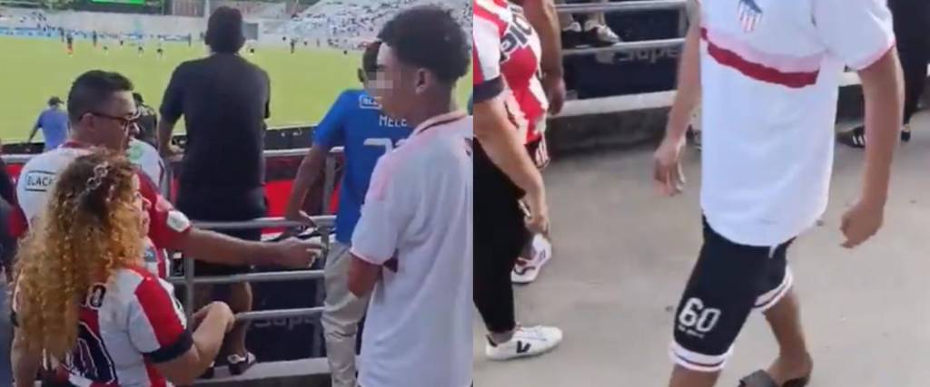 Joven es atacado por irse de chinelas al estadio. 