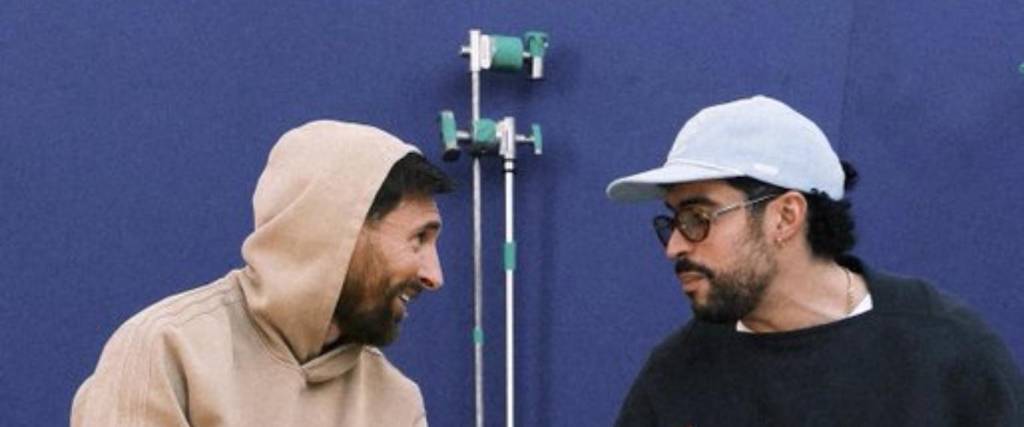 Lionel Messi y Bad Bunny