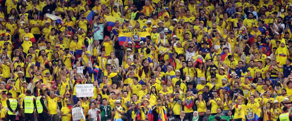 Hinchas ecuatorianos disfrutan el Mundial 2026.