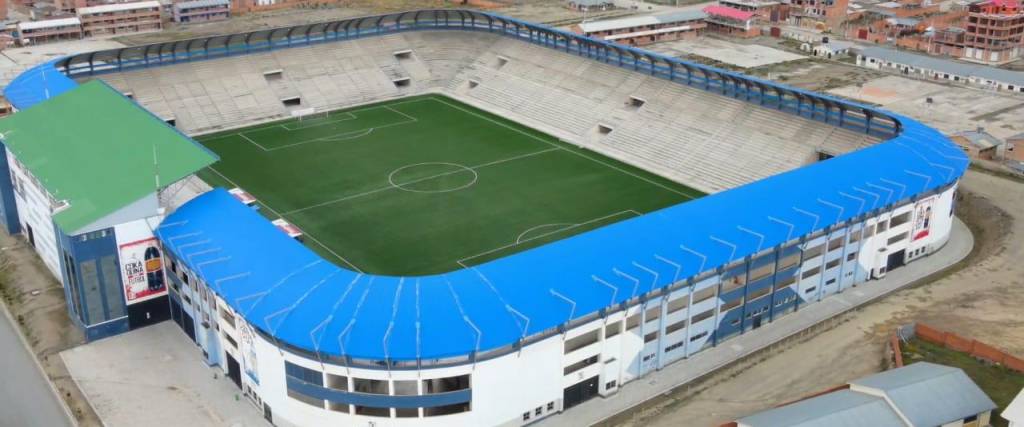 El estadio de Villa Ingenio en El Alto 