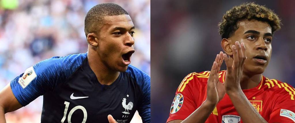 Kylian Mbappé y Lamine Yamal