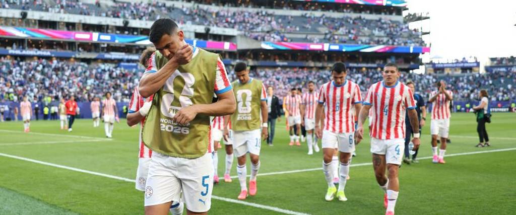 Jugadores de la selección de Paraguay.
