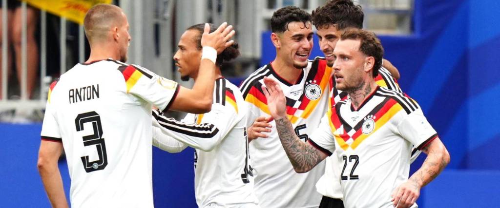Los jugadores alemanes celebran uno de sus goles ante Curazao en su debut en el Mundial 2026.