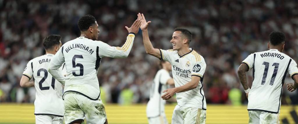 El Madrid se impuso con goles de Vinicius, Lucas Vásquez y Bellingham sobre el final del compromiso.