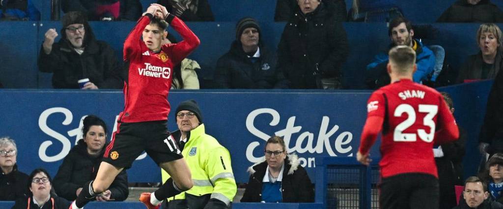 Tras marcarle al Everton, el delantero argentino celebró su tanto con el tradicional festejo de Cristiano.