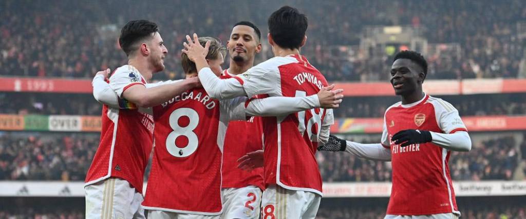 Los ‘Gunners’ lideran la Premier League con una ventaja de cuatro puntos sobre el Manchester City.