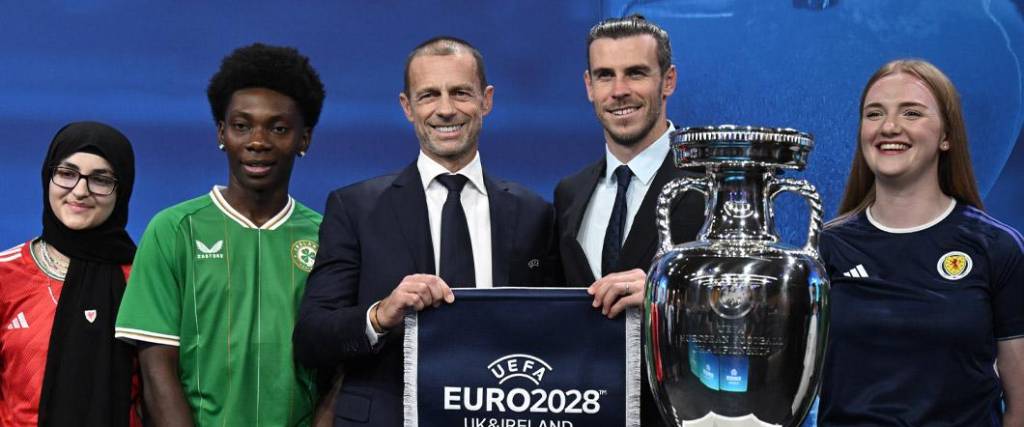 El galés Gareth Bale es el embajador de la Eurocopa 2028 que se realizará en el Reino Unido e Irlanda.