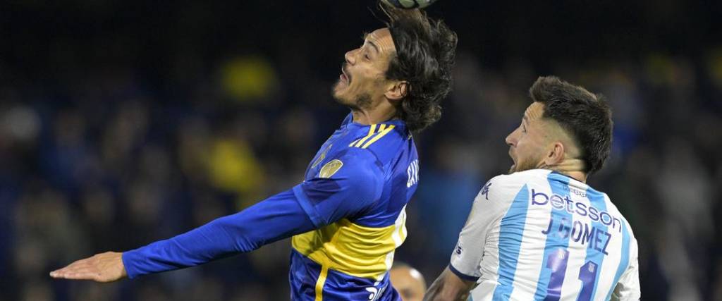 El uruguayo Cavani no pudo anotar su primer gol con la camiseta de Boca.