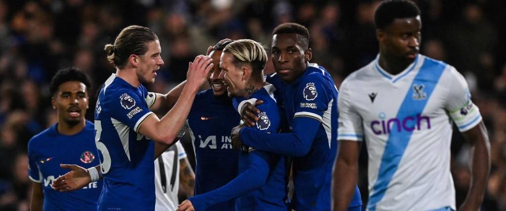 El ucraniano Mijailo Mudryk anotó el primer tanto para el conjunto azul en el duelo con el Crystal Palace