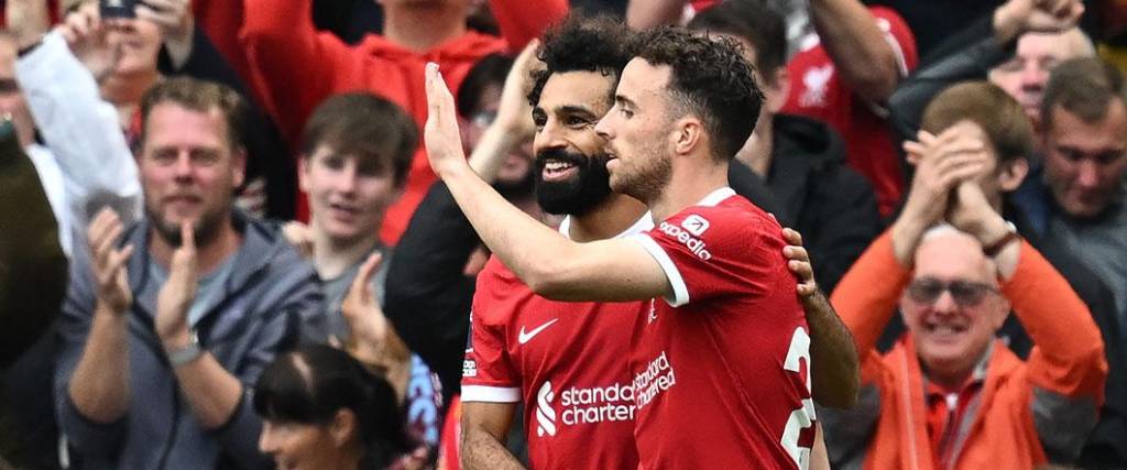 El egipcio Mo Salah anotó uno de los tantos de la victoria para el Liverpool.