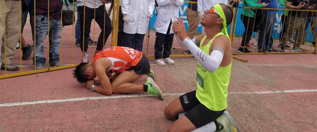 El orureño Aguilar fue el mejor en la categoría varones al llegar en el primer lugar con un tiempo de 30:54.