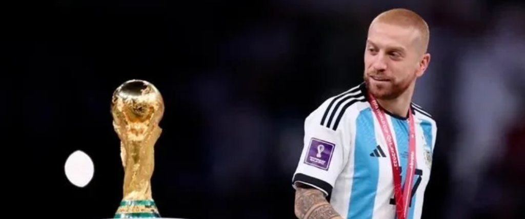 Papu Gómez fue campeón del mundo con la selección argentina en Qatar