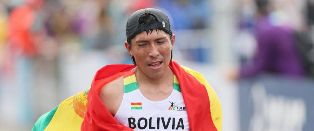 Héctor Garibay, atleta boliviano. 