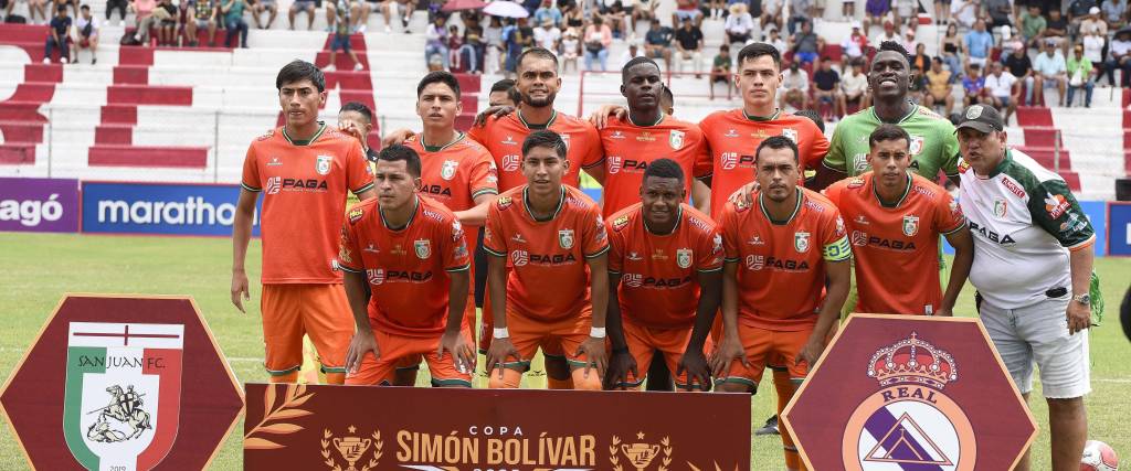 San Juan fue subcampeón de la Copa Simón Bolívar y debía jugar con el penúltimo ubicado de la tabla de posiciones del fútbol profesional