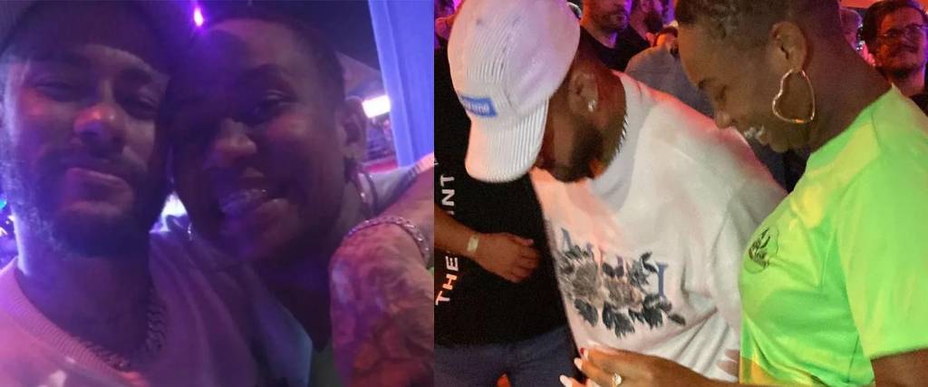 Neymar bailando con Grazi Rodrigues