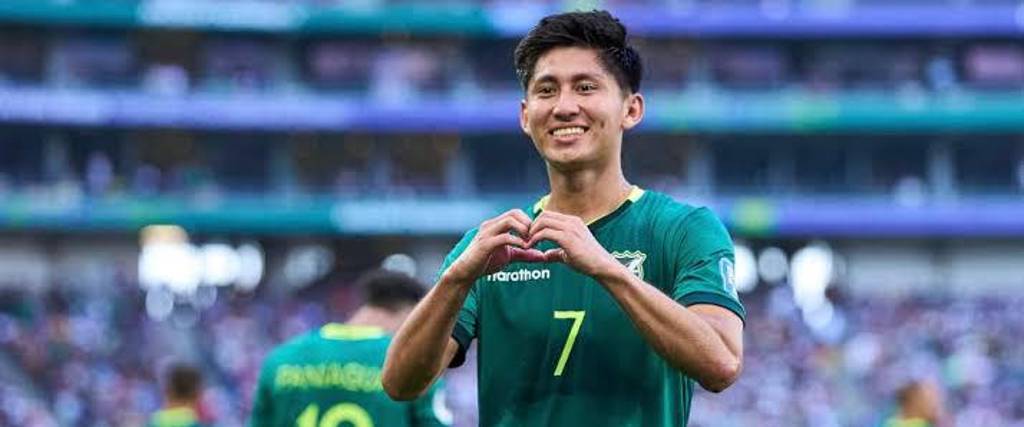 Miguel Terceros, mediocampista de la selección boliviana.