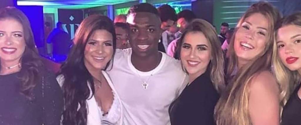 Vinicius Jr. en una de sus fiestas 