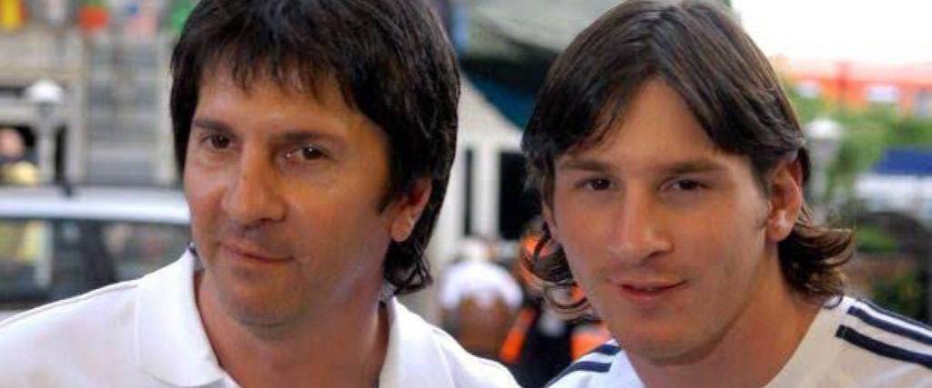 Jorge Messi y su hijo Lionel. 